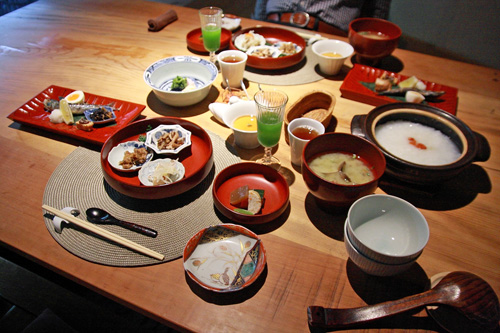 朝ごはんも素敵〜