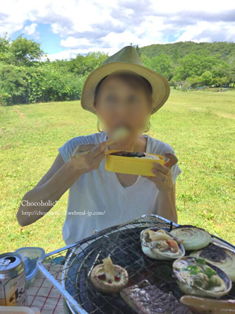 大口あけてます