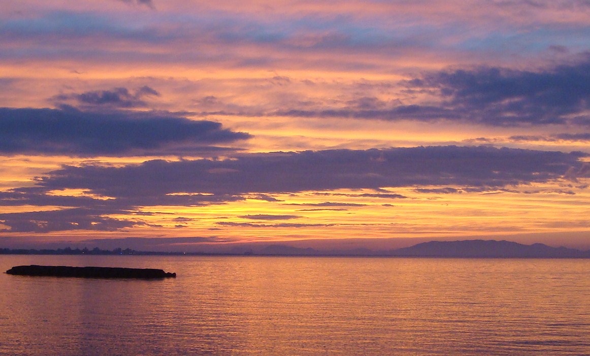 日本海の夕景