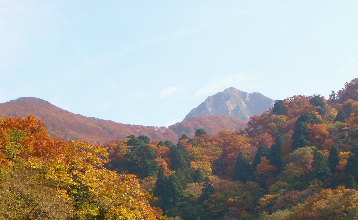 大山寺橋から望む大山