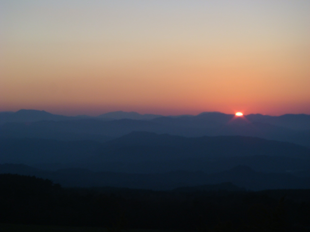 夕日