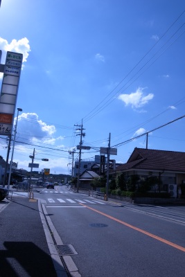 ビル前の通り 西