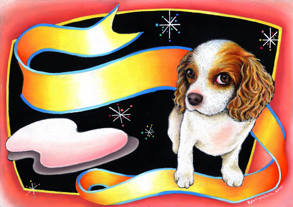 犬シリーズ チョークアートセミオーダー用 Ryo Hayasaka Blog