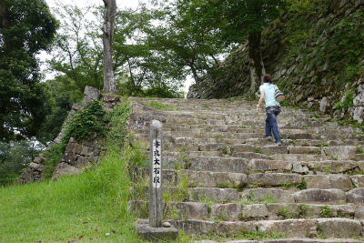 洲本城 本丸大石段