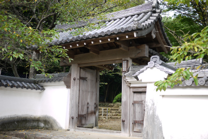 龍野城 石垣と登城路