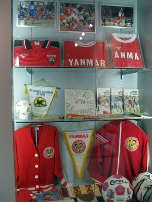 歴代のユニホーム展示
