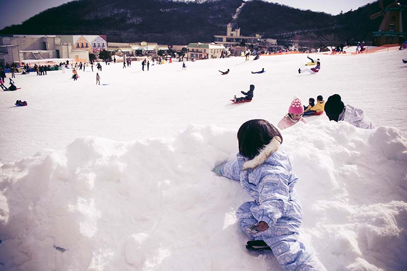 雪あそび,そり