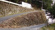 ここを登れば車道歩きになるよ