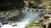 渓流に沿って…