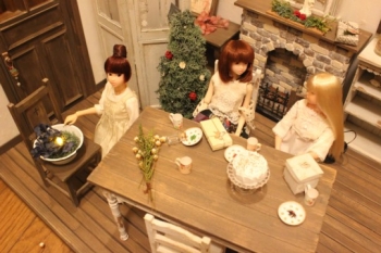 1/6ドールハウス momoko クリスマス