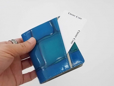はるべ harube 財布 ターコイズ ブルー ピーコック