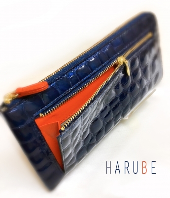 はるべ Harube エナメルクロコ L字 財布