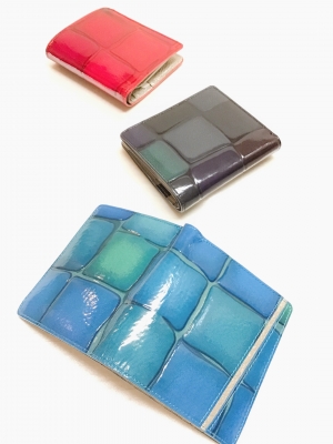 はるべ Harube キューブエナメル 折財布