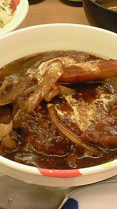 シチューハンバーグ定食1