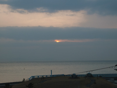 夕日