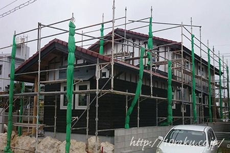 木造2階建て現場