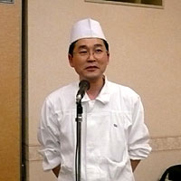 羊肉を調理した高橋調理長