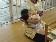 ミルクを飲んでいる!!!