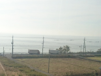 琵琶湖もきれいに晴れてます