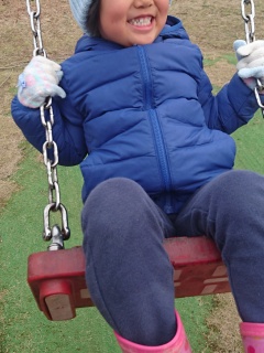 フル装備で公園へ