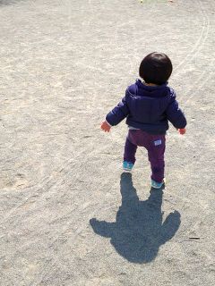 公園を闊歩