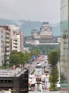 姫路城はホームから