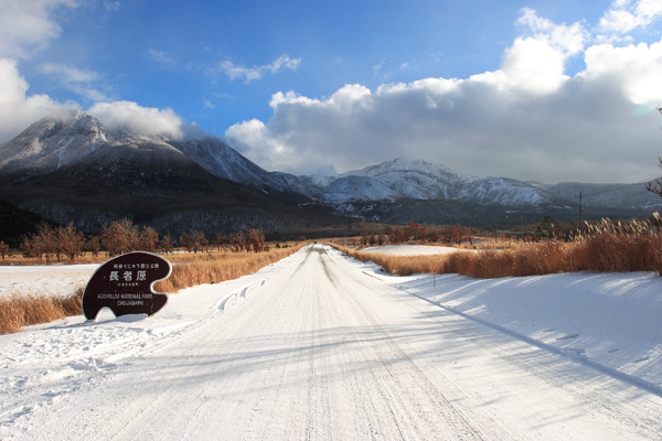長者原の雪景色