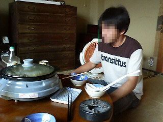 真夏の鍋