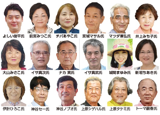 沖縄市町村議選 共産党18氏 全員当選 渡名喜村 占有率33 沖縄市町村議選 共産党18氏 全員当選 渡名喜村 占有率33