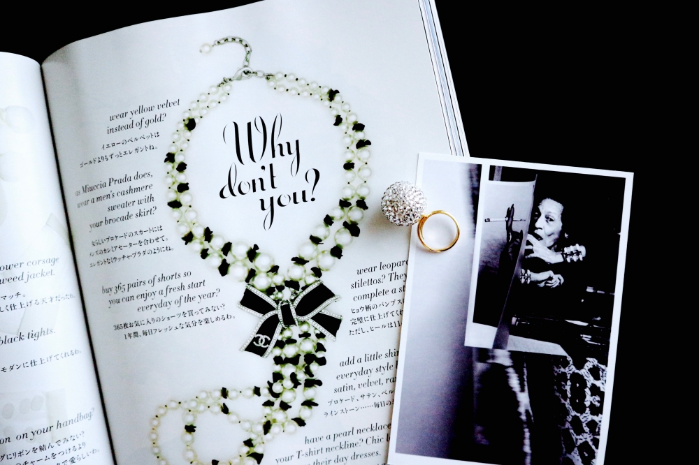 【JULICA ジュリカ】スワロフスキーリング、Diana Vreeland “Why don’t you?” Harper’s Bazaar
