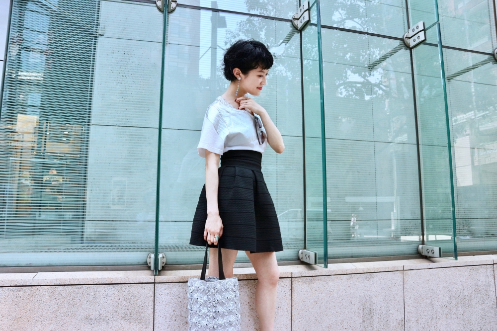 【JULICA ジュリカ】ジュエリーデザイナーゆり香のジュエリーとイヤリングのファッションコーデや大好きな銀座を紹介するブログです。レインボンボンをつけて、六本木エルカフェでランチ