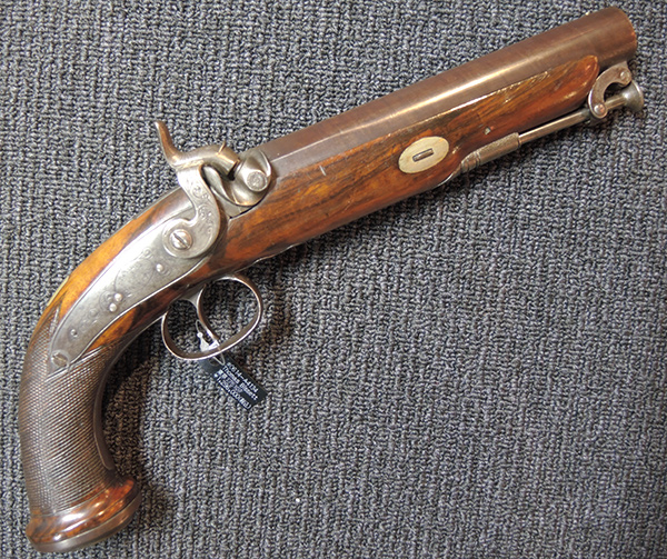 昭和レトロ 卓上オイルライター 洋式古式拳銃 シングルショット ピストル ビンテージ ディスプレイ コレクション 大航海時代 1950年代 ダンヒル 卓上オイルライター DUNHILL - AITA 昭和レトロ