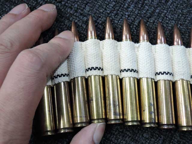 ソ連PM1910重機関銃布製弾帯