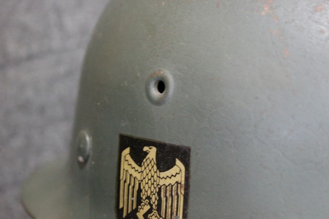 実物】WWⅡ／WW2 ドイツ軍 M35/40/42ヘルメット用ライナー＆革顎紐 Ww2