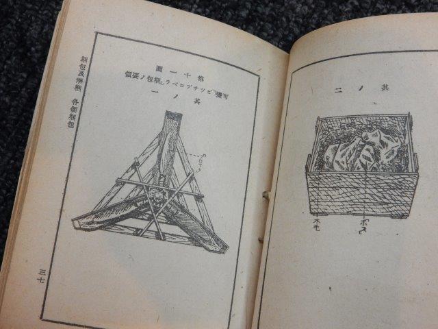 梱包積載教範 大正8年発行 陸軍省検閲済 兵用図書株式会社発行之証印