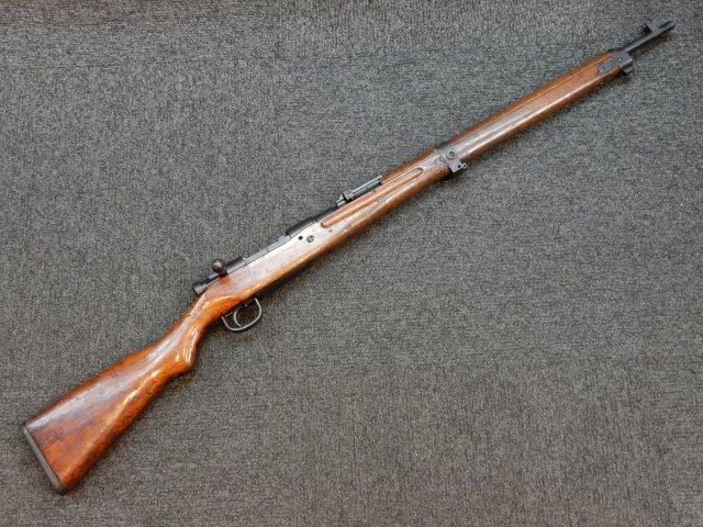 九九式短小銃　おそらく初期　銃剣付 ご紋章の消し方にも色々ありますね…九九式短小銃 初期型