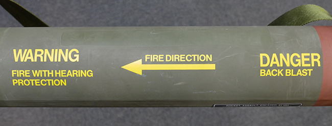 東京)米軍 MK7 mod0　SMAW　ロケット弾コンテナ 使用済み 米軍実物 83mm SMAW MK4 ロケットランチャー コンテナ 火薬もロケット