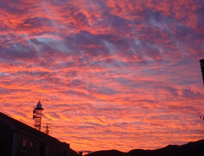 迫力の夕焼け