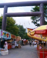 国道36号沿いにある豊平神社のお祭りです