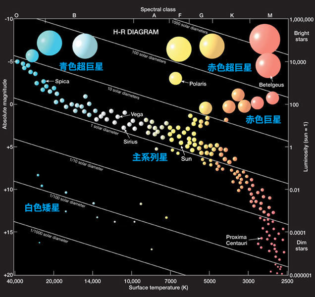宇宙物理学 HR図と太陽の一生 星空が好き、猫も好き