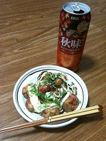 たこ焼き♪ビール♪