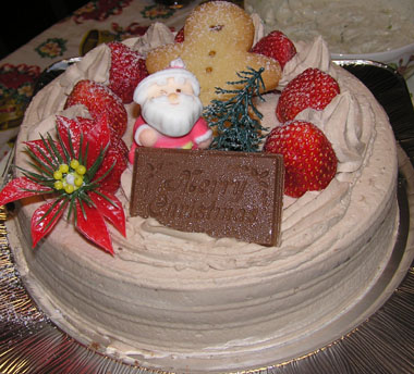 ザイヤのクリスマスチョコレートケーキ