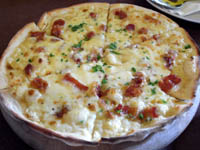 carbonara pizza