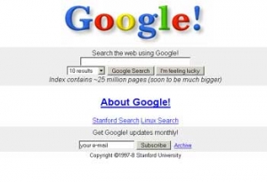 1997年のGoogle