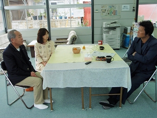 移転推進派との会談