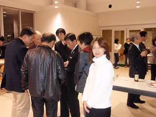 懇親会にて