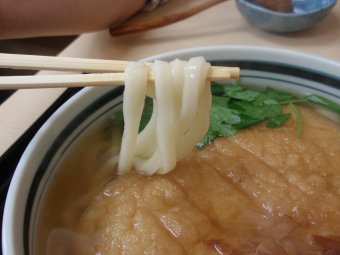 きつねうどん麺アップ