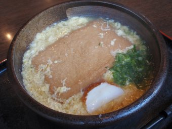 きつねうどんのたまごとじ