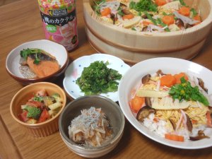ちらし寿司とおかず