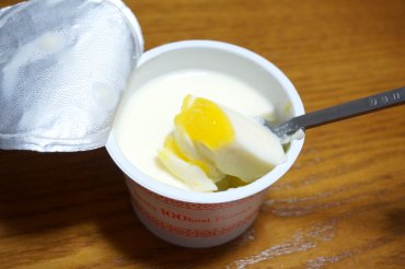 レアチーズプリンオレンジソース